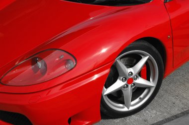 Red sports car clipart