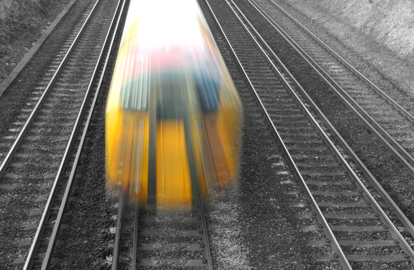 超速驾驶火车 — 图库照片