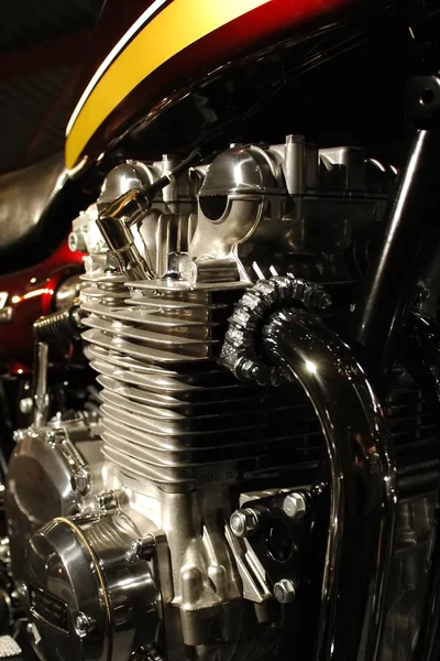 Motorfiets motor — Stockfoto