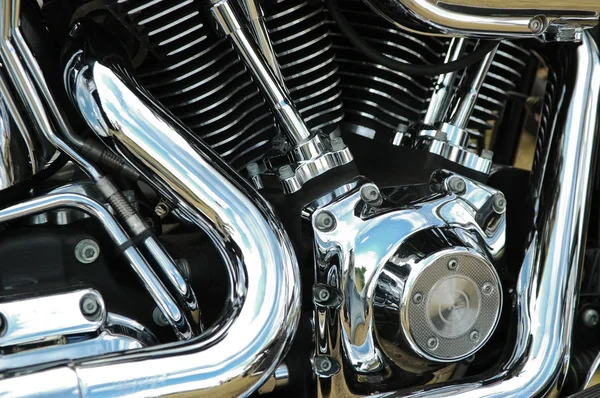 Motorcycle reflections — Stock Photo, Image