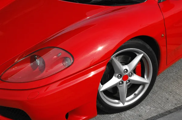 Piros sport autó — Stock Fotó