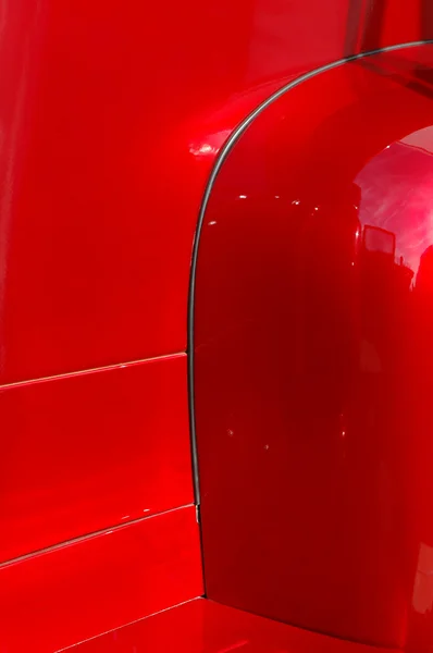 Червоний автомобіль панелі — стокове фото