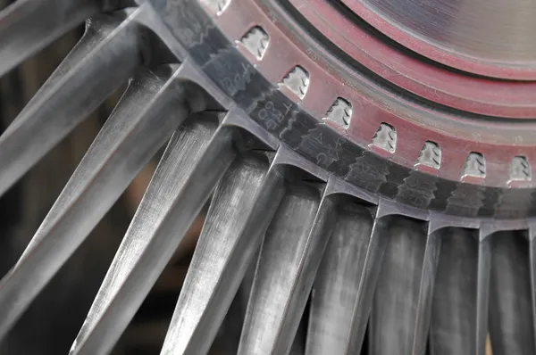 Jet turbine blades — Stock Photo, Image