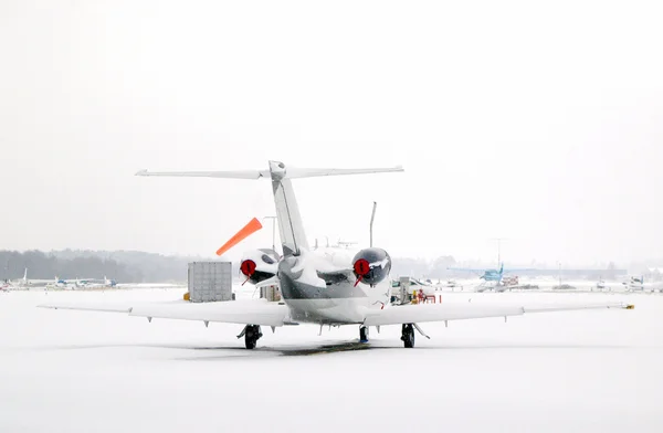 雪 jet — 图库照片
