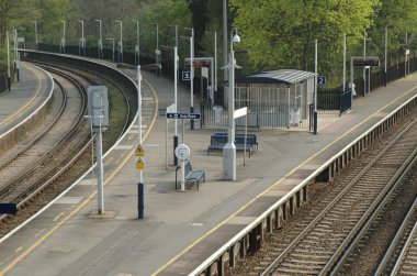 Deserted platforms clipart