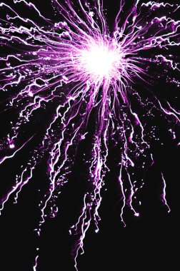 Purple explosion clipart