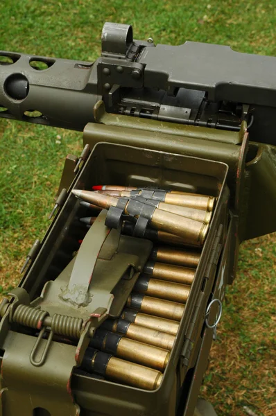 Metralhadora munição — Fotografia de Stock