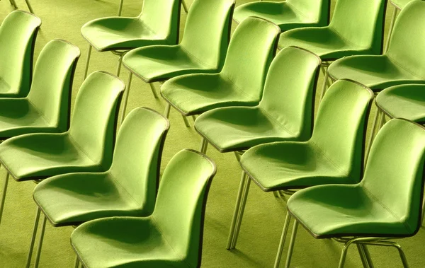 Зелений стільці — стокове фото