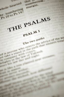 The psalms clipart