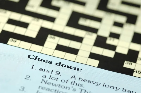 Crossword clues — Stock Photo, Image