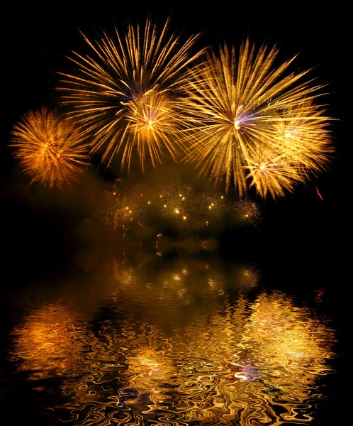 Feuerwerk (Salut) und Besinnung — Stockfoto