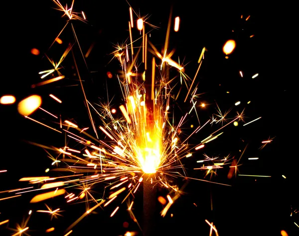 Sparks of bengal light — Stockfoto