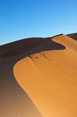 Dune in Sahara desert clipart