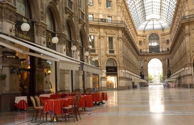 Galleria Vittorio Emanuelle in Milan clipart