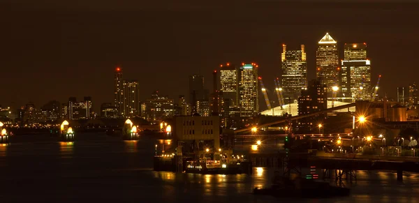 stock image Canary Wharf Night Scape