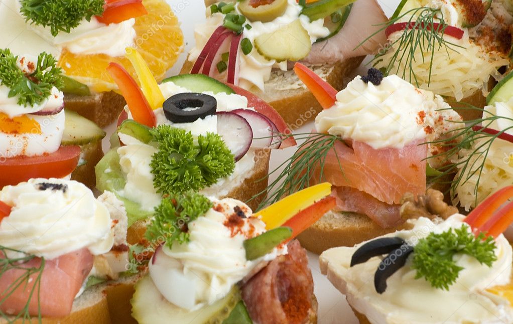 Open sandwiches — Stock Photo © LizaFoto 2606471