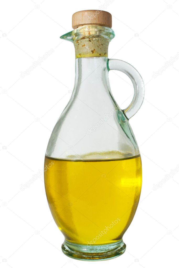 Olive oil in decanter