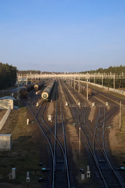 Dworca kolejowego transportu towarowego — Zdjęcie stockowe