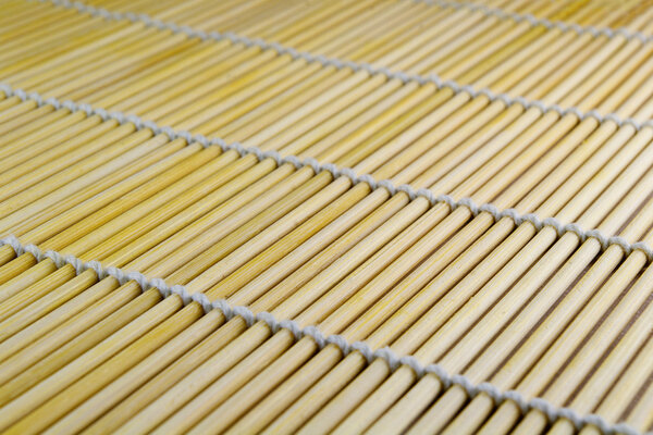 Diagonall bamboo mat texture