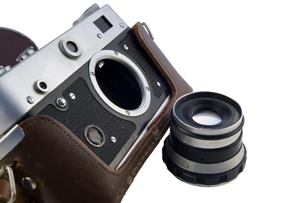 Rangefinder with lens off — Stock Photo, Image