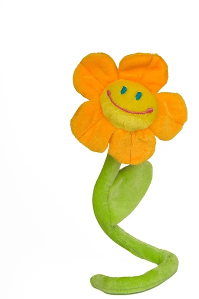 Smiling plush flower — Stock Photo, Image