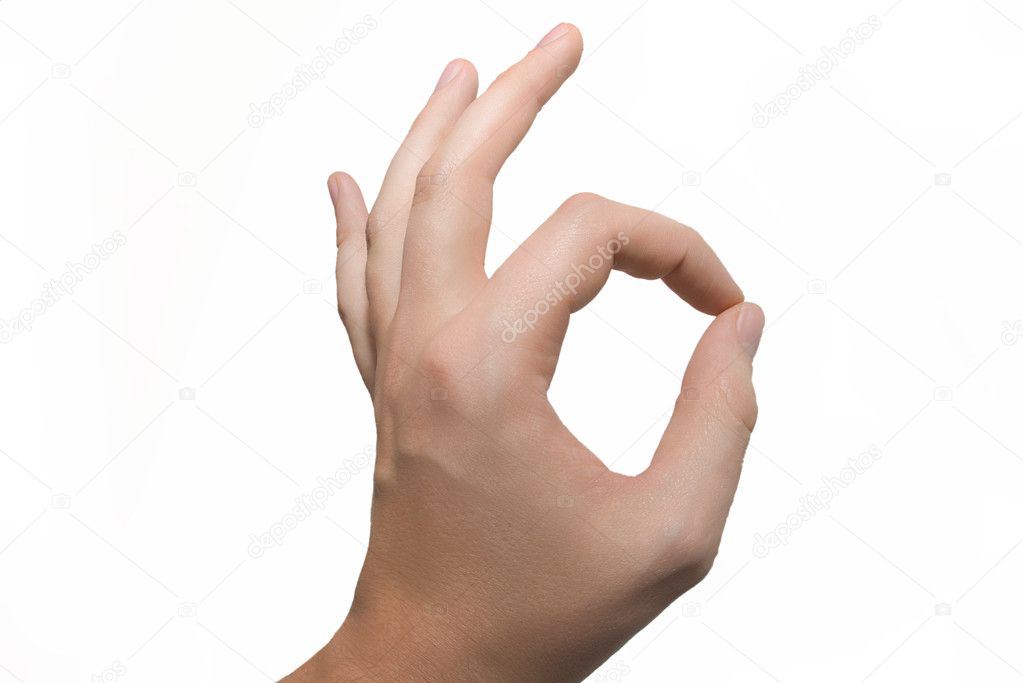 Hand OK sign