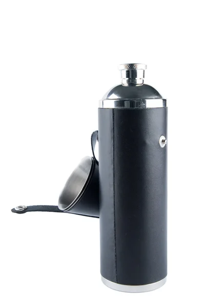 stock image Steel flask with cover off