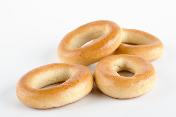 Bagels on white