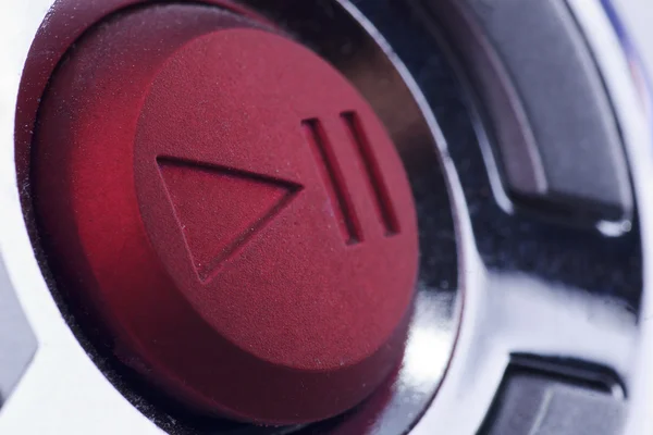 Красная кнопка "Пуск" — стоковое фото