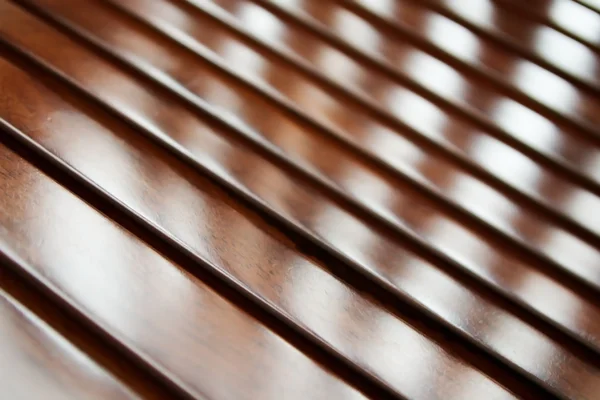 Kippsicht auf poliertem Holz — Stockfoto