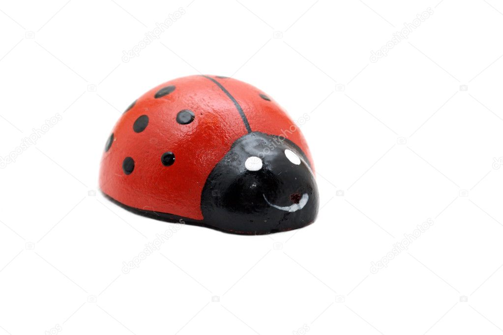 Wooden ladybug