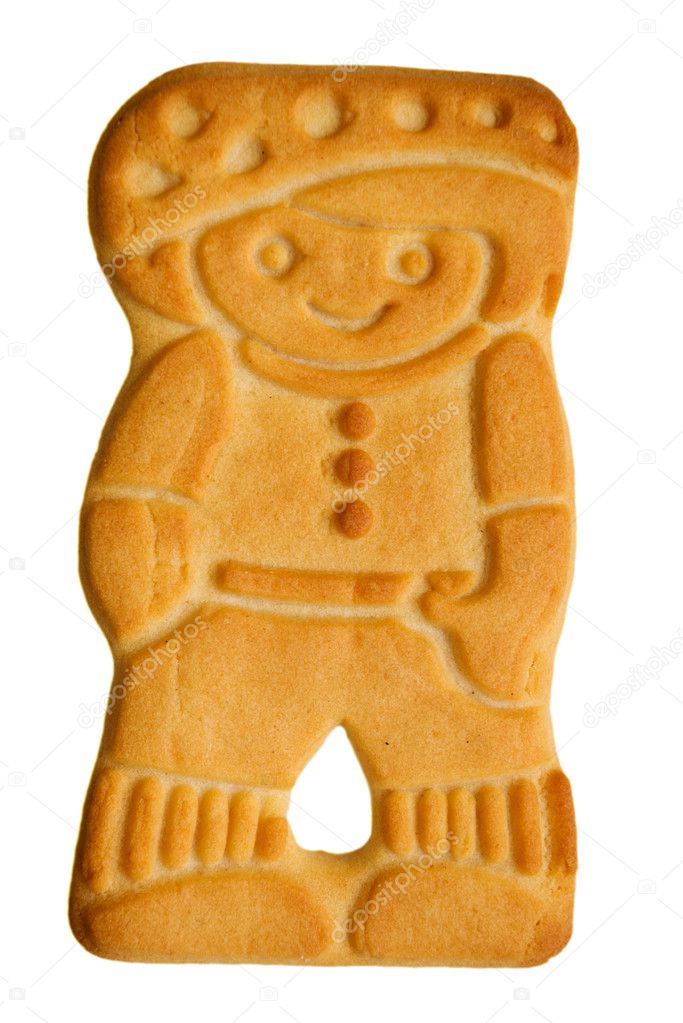 Boy shaped cookie