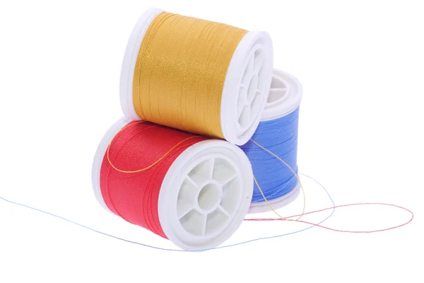 Colored thread reels — Stock Photo, Image