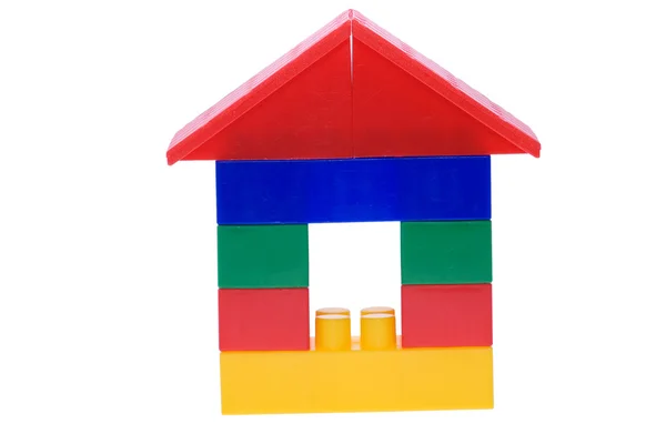 Toy block house — Stock Photo, Image