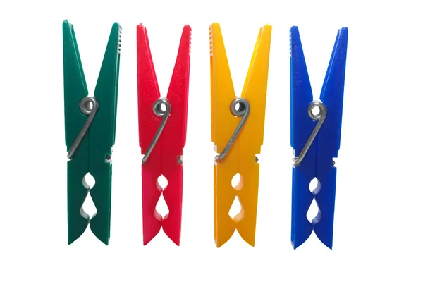 Colorful clothes pegs Stock Image