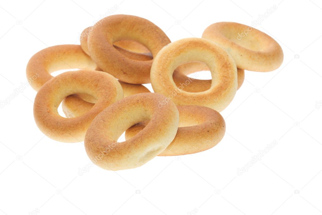 Bagels on white