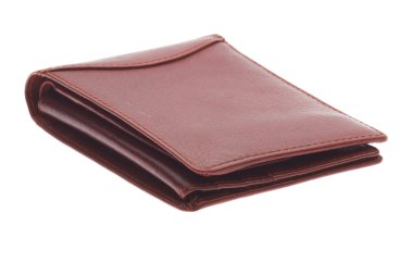 Brown wallet clipart