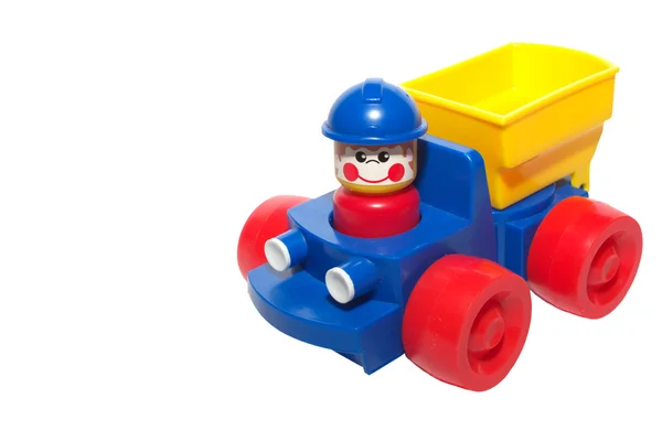 Toy truck on white — Stock Photo, Image