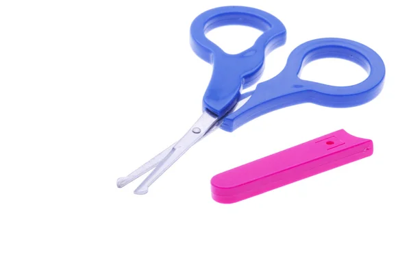 Scissors with cover — Stock Photo, Image