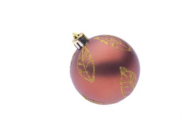 棕色圣诞球 — 图库照片
