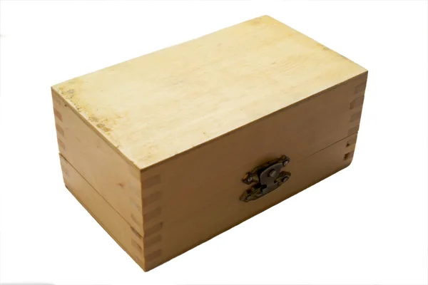 Simple wooden chest — Stock Photo, Image