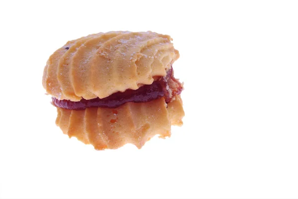 Cookie with jam — Stock Photo, Image