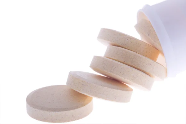 Oplosbare vitamine tablettes Stockfoto