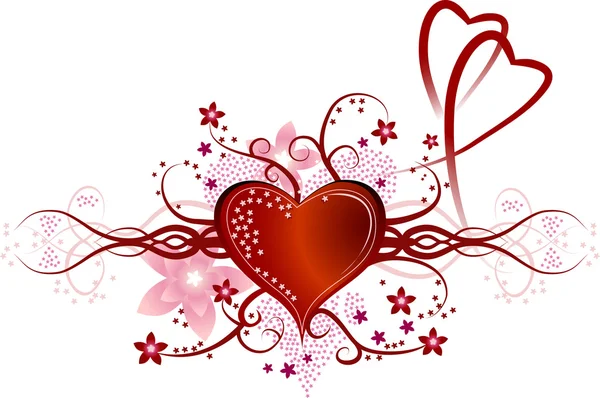 Valentine's hart Stockillustratie