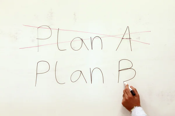 Tervet egy, b terv — Stock Fotó