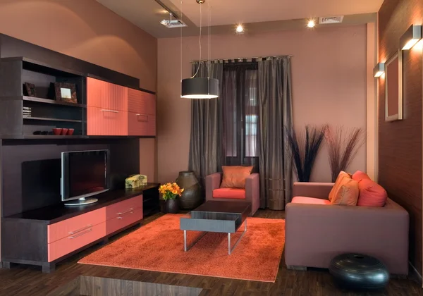 Elegantní a luxusní interiér obývacího pokoje — Stock fotografie