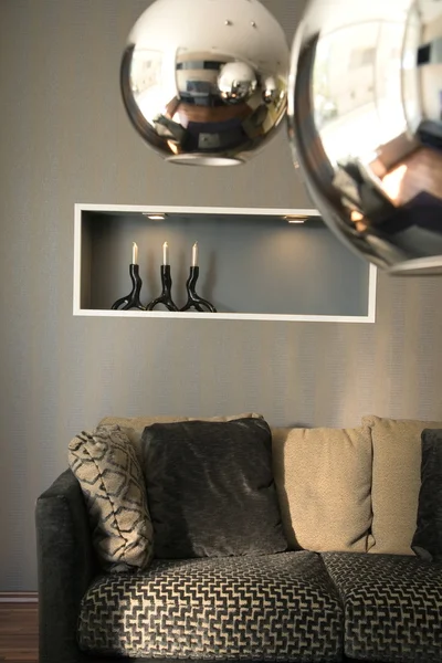 Elegantní a luxusní interiér obývacího pokoje. Royalty Free Stock Obrázky