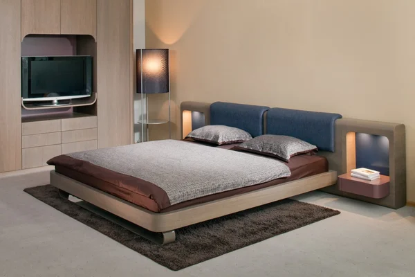 Elegante e lussuoso Camera da letto. Foto Stock Royalty Free