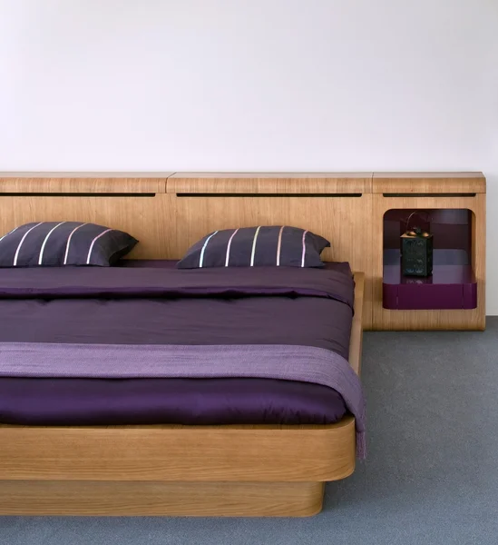 아름 답 고 현대적인 침실 인테리어. — 스톡 사진