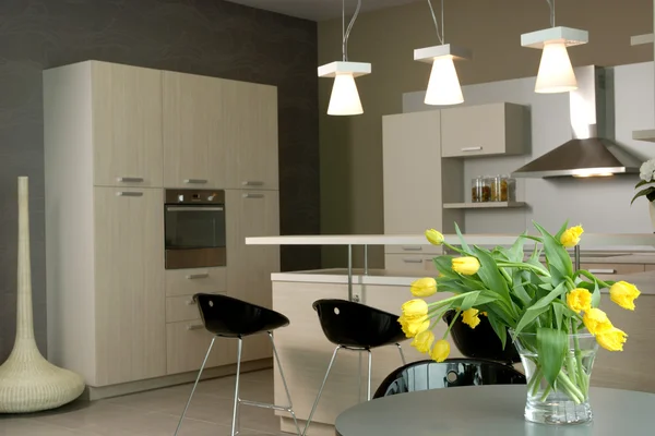 Elegant kitchen interior design. — Stock Photo, Image